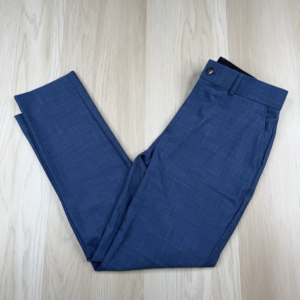 State & Liberty Dress Pants Mens Size 30 Athletic Fit 4-Way Stretch Heather Blue